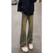 "Men's Vintage Distressed Wide-Leg Jeans – Patchwork & Tie-Dye Design | 90s Retro Relaxed Fit With Flared Hem"_mkmklike.com