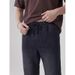 Men's Black Stretchy Casual Pants Skinny Midweight Polyester Cropped Jeans Simple Solid Color Loose Fit_mkmklike.com