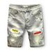 Men's Clothing Summer Thin Washed All Match Large Size Denim Shorts Mid Length Pants Non Elastic Shorts_mkmklike.com