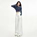 American Retro High-waisted Loose Wide-leg Pleated Drapey Straight Jeans For Women Wholesale_mkmklike.com
