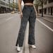 Women's Clothing High-Waisted Flared Jeans – Retro Stretch Denim With Button Detail (S-XXL)_mkmklike.com