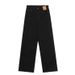 High-waisted Fleece-lined Black Straight-leg Jeans Women, Autumn Winter, Plus Size, For Pear-shaped Body Types, Loose_mkmklike.com