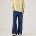 Men's Clothing Vintage Dyed Washed Flared Jeans 12.9 Oz Unisex Trendy Casual Trousers For Men_mkmklike.com