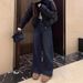 2025 New Straight-Leg Jeans Wo, Narrow Wide-Leg Petite Figures, Loose Fit, Plus Size, Slimming Pants For Plus-Size_mkmklike.com