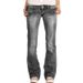 "Women's Slim-Fit Embroidered Jeans – Gothic Vintage Denim Pants With Intricate Stitching, Black Stretchable High-Waisted Trousers For Daily Wear"_mkmklike.com