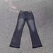 Washed Splatter Paint Fringe Distressed Flared Jeans For Men - Retro Vibe, Niche Tailoring, Asymmetrical Hem (Black, Blue)_mkmklike.com
