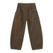 Men's Clothing Retro Casual Pants Vintage Cargo Pants With Multiple Pockets, Loose Fit & Utility Style For Casual Wear (Olive Green, Grey, Camel)_mkmklike.com