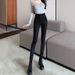 Black Gray High-waisted Jeans For Women, Autumn And Winter New Slim-fit Student Skinny Pencil Pants_mkmklike.com