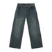 Men's Clothing Straight Leg Versatile Distressed Elastic Waist Vibe Style Washed Jeans_mkmklike.com