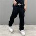 Black Jeans High Street American Vintage Embroidered Alphabet High Waist Straight Hip Hop Loose Jeans_mkmklike.com