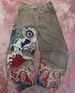 Men's Y2K Hip Hop Punk Embroidered Baggy Jeans, Heavy Duty Vintage Style Wide Leg Denim Pants Streetwear_mkmklike.com