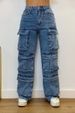 Women's Clothing Fashion Street Style Pocket Diamond Casual Jeans_mkmklike.com
