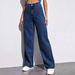 Women's High Waisted Casual Loose Straight Leg Jeans Cotton Blend Spring Autumn Wear For Office And Street Style_mkmklike.com