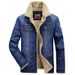 Pulse Pulse Autumn Winter New Denim Cotton Coat Casual Plus Size Fleece Lined Thickened Jacket Men's Outerwear 66009A_mkmklike.com