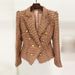 Women's New Style Star Fashion Fringed Tweed Slim Blazer_mkmklike.com