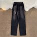 Spring And Autumn Men's Jeans Trendy Brand Ins Zipper Design Sense Pants Straight American High Street Ruffian Handsome Tooling Pants_mkmklike.com
