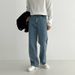 Loose Straight Leg Jeans For Men Casual Wide Leg Long Pants Trendy Plus Size High Street Style Spring Autumn_mkmklike.com