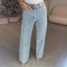 Women's High-Waisted Straight-Leg Rhinestone Jeans, Stretch Denim Pants With Crystal Studs For A Chic Look_mkmklike.com