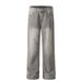 American Style Vintage Washed Gradient Jeans For Men High Street Trend Casual Loose Straight Long Dad Pants_mkmklike.com