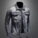 Loom Cross-Border Kuaishou Internet Celebrity European American Retro Denim Jacket Men's Slim Fit Fashion Casual Spring And_mkmklike.com