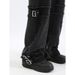 Nordmann Black Cargo Jeans For Men American Retro Loose Wide-Leg Trendy High Street Versatile Casual Long Pants_mkmklike.com