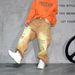 Vintage Distressed Washed Jeans – Post-Apocalyptic Straight-Leg Denim Pants For Men – Grunge Streetwear With Artisan Rips (Light Khaki, S-3xl)_mkmklike.com