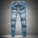 Men's Clothing Men's Jeans Nine Point Tapered Loose Fitting Men's Pants_mkmklike.com