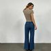 European And American Cross-border Bestseller Retro Loose Straight Single-button High-waisted Wide-leg Women's Jeans_mkmklike.com