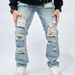 Men's Retro Loose Jeans - American High Street Wide Leg Pants | Trendy Streetwear (Black/Blue/Khaki)_mkmklike.com