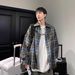 American Rero Color-Block Plaid Long Sleeve For Men 2025 Spring And Auumn New Trendy Brand Versaile Loose Shir_mkmklike.com