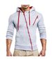 Men's Clothing Autumn and Winter New Classic Oblique Zipper Hooded Men's Casual Slim Sweater Jacket W01_mkmklike.com