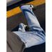 Men's Straight Fit Jeans Lightning Pattern Washed Gradient American High Street Vibe Cleanfit Scimitar Bootcut Pants_mkmklike.com