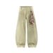 Men's Trendy Detachable Scarf Design Reversible Tie-Dye Vintage Dirty Wide-Leg Pants_mkmklike.com