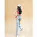 New Design Light-colored Straight Wide-leg Jeans For Women From Guangzhou, High-waisted Floor-length Pants, New_mkmklike.com