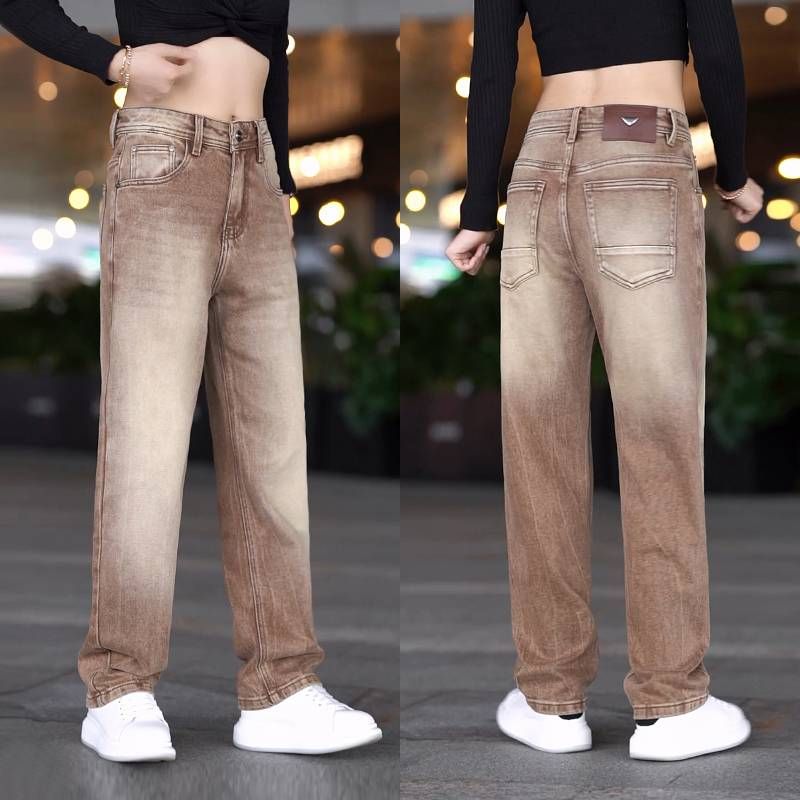Men’s Light Wash Distressed Skinny Jeans – Slim Fit, Stretch Comfort, Vintage-Inspired, Turkish Blue (Sizes 28-38, Mid-Rise, Classic Denim)_mkmklike.com