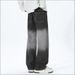 Men's Clothing Spring Trendy Loose Straight Leg Jeans For Men Casual Denim Pants Versatile Gradient Pattern Comfortable Fit_mkmklike.com