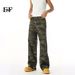EF JEANS | 2025 New American Vintage High Street Camouflage Straight Wide Leg Loose Tooling Jeans Casual_mkmklike.com
