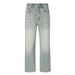 Hand-Painted Vintage Washed Jeans – Light Blue Straight Leg Cleanfit Denim For Men & Women (S-3XL)_mkmklike.com