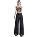 Wide-leg Jeans Women's 2026 New High-waisted American Retro Lazy Loose Drape Pants_mkmklike.com