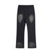 Men's Clothing Men's Vintage 517 Flare Jeans – Washed Ripple Effect Denim Pants, 90s High Street Baggy Trousers With Distressed Details_mkmklike.com