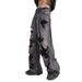 Scratched Holes And Old Black Jeans, Summer Straight Casual Washed Wide-leg Pants, Niche Design Long Pants Men_mkmklike.com
