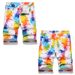 Men's Clothing Summer Candy Print Denim Shorts Mid Waist Black Blue Non-Stretch Casual Digital Pattern_mkmklike.com