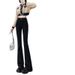 Women's Flared Jeans Spring And Autumn 2025, New High-waisted Slim-fit Design For Tall Individuals, Extended Length,_mkmklike.com