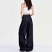 Dark Blue American-style Loose Wide-leg Jeans For Women, 2026 New Model, With A Drapey, Casual, Floor-length_mkmklike.com