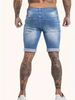 Men's Classic Denim Bermuda Shorts – Mid-Thigh Casual Stretch Shorts With Straight Leg (Sky Blue, S-2XL)_mkmklike.com