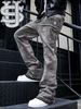 Men's Premium Washed Denim Jeans - US Embroidery & Splatter Paint Hip-Hop Streetwear Jeans_mkmklike.com