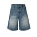 Men's Clothing Washed Old Jeans High Street Texture Design Multi Size Shorts_mkmklike.com