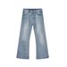 Men's High Street Washed Flare Jeans Trendy Brand Slimming Floor Length Denim Pants_mkmklike.com
