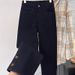 Plus-size Black Straight-leg Jeans Women, New Spring 2026 Model, Slimming High-waisted Stretchy Cropped Cigarette Pants_mkmklike.com