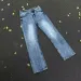 Men's Clothing Men's Ice Blue Ripple Wash Jeans - Straight Leg Retro Denim Pants (Vintage Slub Texture)_mkmklike.com